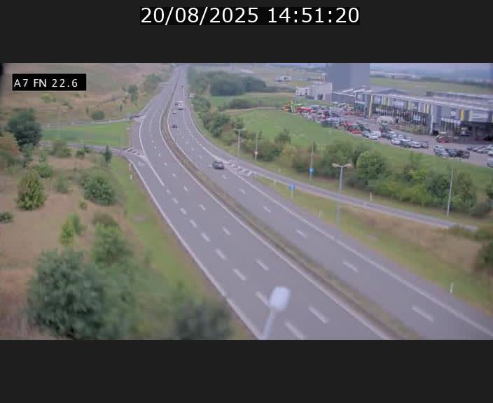 Caméra trafic Luxembourg - A7, Colmar-berg direction Mersch
