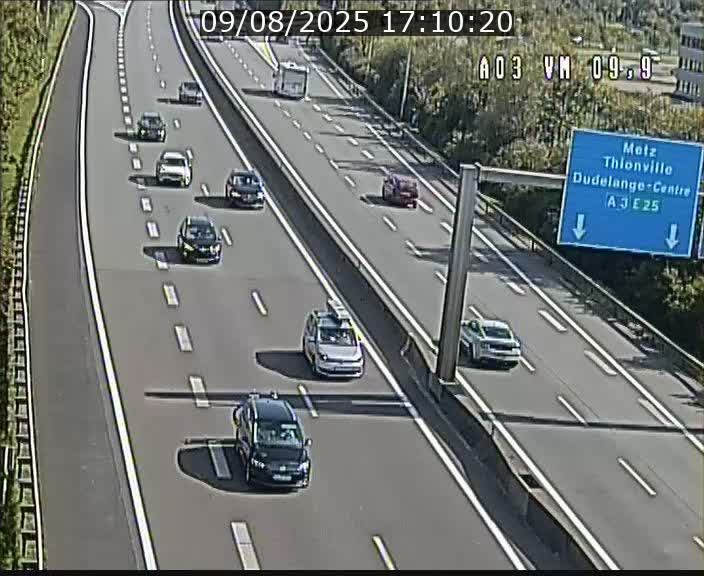 Webcam Autoroute à la Croix de Bettembourg - A3 - BK 9.9 - direction France