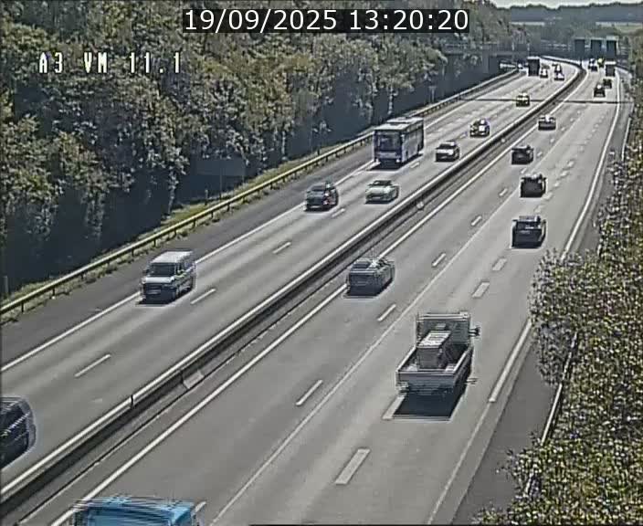 Webcam à la frontière franco-luxembourgeoise, avant la Croix de Bettembourg - BK 11.1 - direction Luxembourg-ville