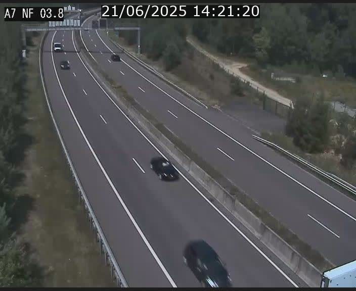 Webcam autoroute A7 au Luxembourg à la sortie du Tunnel Stafelter vers le Nord