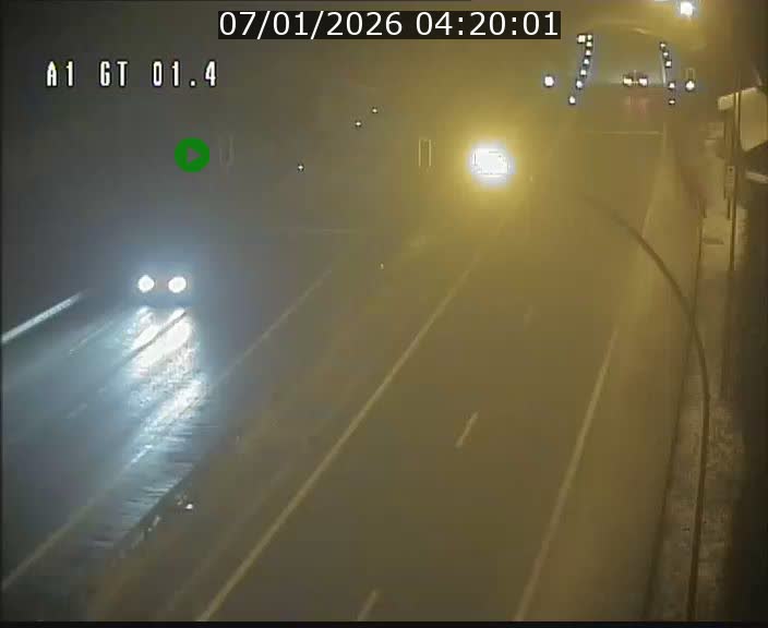 Traffic live webcam Luxembourg Hesperange - A1 direction Kirchberg - BK 1.4