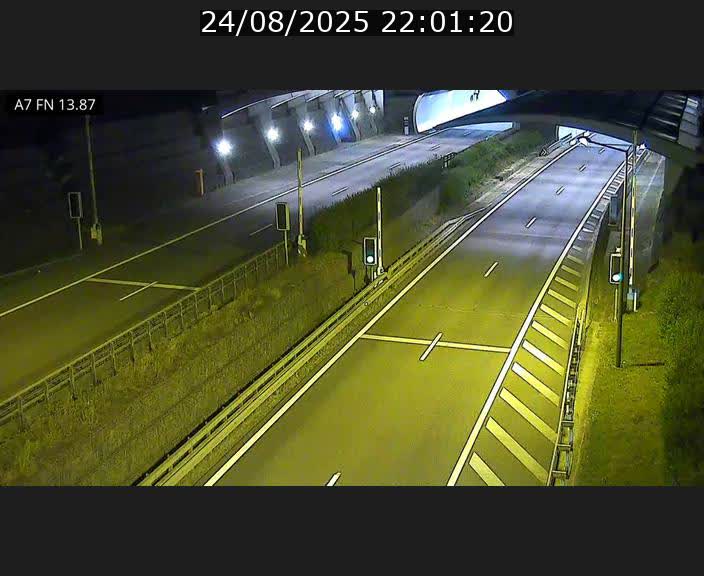 Caméra trafic Luxembourg - A7, Tunnel Gousselerbierg, entrée nord, direction Lorentzweiler