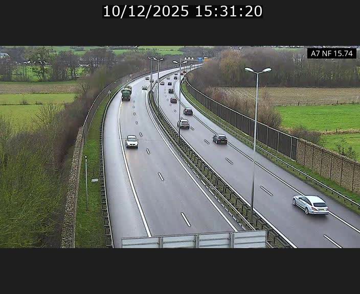 Caméra trafic Luxembourg - A7, Tunnel Mersch, entrée nord, direction Lorentzweiler