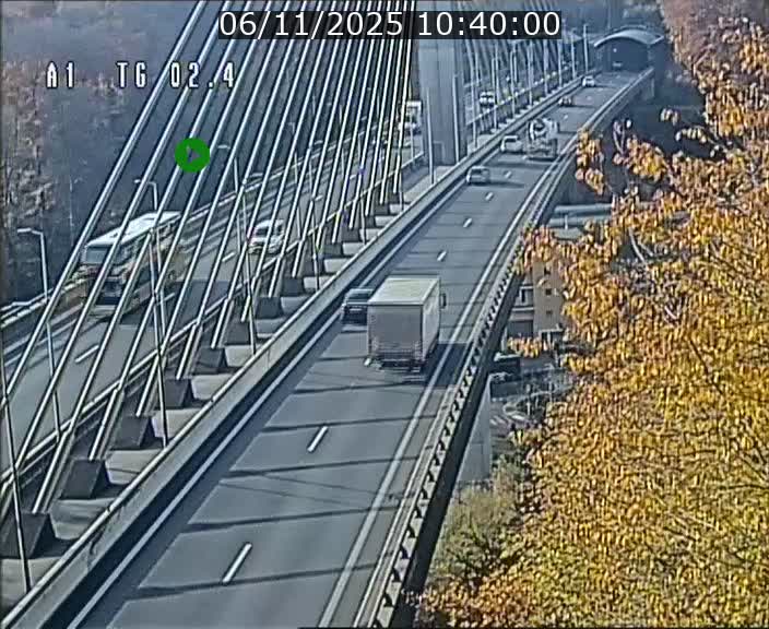 Traffic live webcam Luxembourg Sandweiler - A1 direction Luxembourg-ville - BK 2.4
