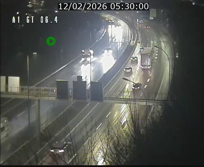 Traffic live webcam Luxembourg Hamm - A1 direction Sandweiler - BK 6.4