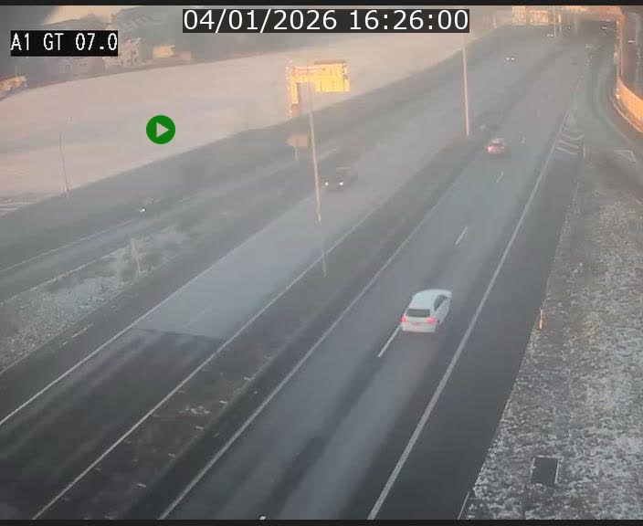 Traffic live webcam Luxembourg Cents - A1 direction Kirchberg - BK 7