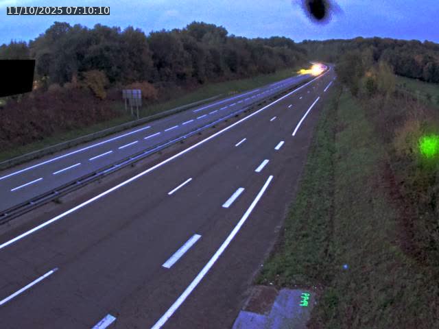 Webcam sur la N19 à Lyoffans. Vue orientée vers Vesoul