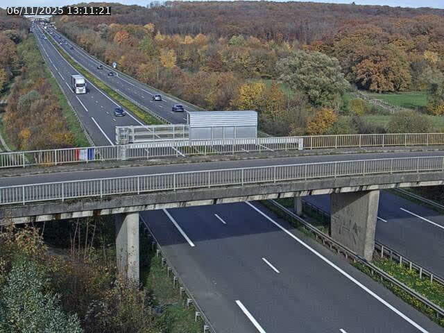 Caméra autoroute France - A31, Zoufftgen direction Luxembourg-ville, à la frontière entre la France et le Luxembourg