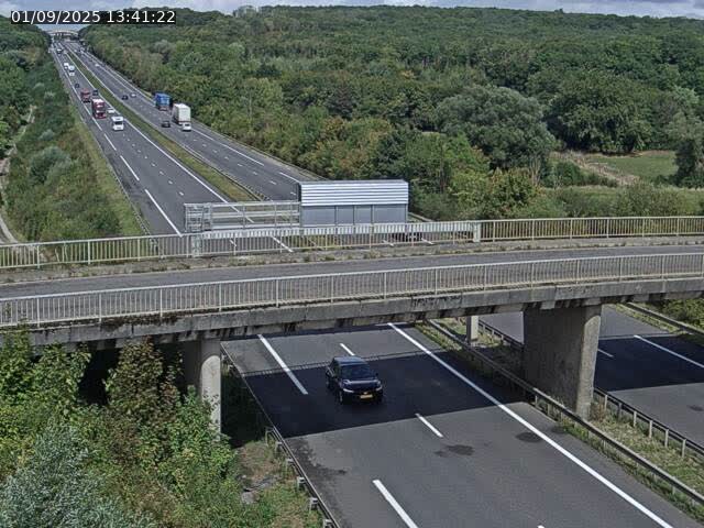 Caméra autoroute France - A31, Zoufftgen direction Luxembourg-ville, à la frontière entre la France et le Luxembourg