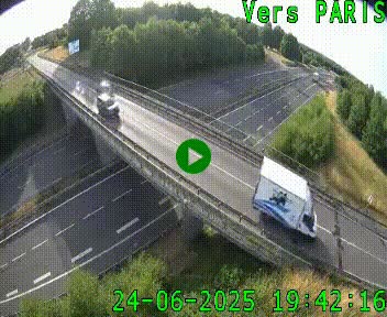 Clone of Caméra routière sur l'autoroute A20 au nord de Limoges, à la jonction avec la N520. Vue orientée vers Paris