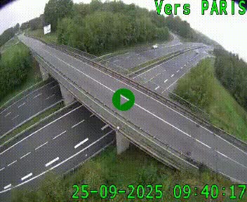 Clone of Caméra routière sur l'autoroute A20 au nord de Limoges, à la jonction avec la N520. Vue orientée vers Paris