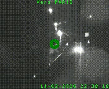 Caméra routière sur l'autoroute A20 à Bessines-sur-Gartempe. Vue orientée vers Paris