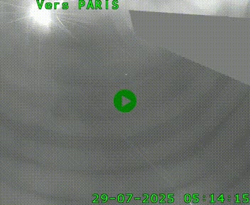 Caméra routière sur l'autoroute A20 à Saint-Pardoux-l'Ortigier, à la jonction avec l'A89. Vue orientée vers Paris