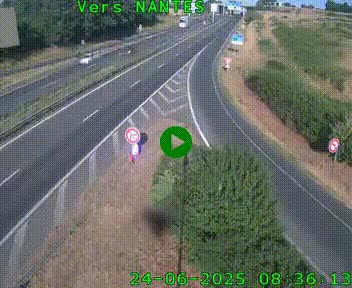 Webcam N147 au nord de Poitiers et à la jonction avec la A10