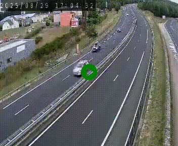 Caméra autoroute A75 à hauteur du col du rocher blanc en direction de Montpellier