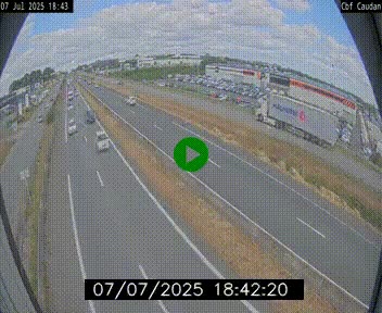 Webcam sur la N165 à hauteur de Caudan, dans le Morbihan.