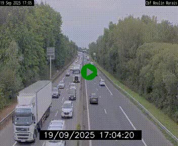 Webcam sur le périphérique de Nantes (N844) entre la Porte de Saint-Luce et la Porte d'Anjou, à l'est de la ville