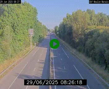 Webcam sur le périphérique de Nantes (N844) entre la Porte de Saint-Luce et la Porte d'Anjou, à l'est de la ville