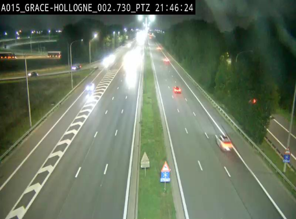 Caméra trafic Belgique - Grâce-Hollogne - E42, jonction avec A604, direction Loncin/Aéroport de Liège -  BK 3.2