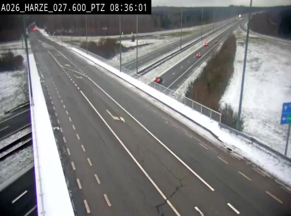 Caméra autoroute Belgique - Sougné-Remouchamps,E25 direction Luxembourg