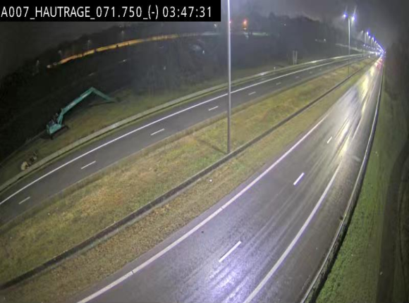 Webcam autoroute Belgique - Hautrage - E19 - BK 71.7