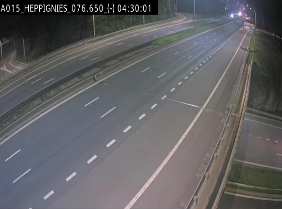 Webcam autoroute Belgique - Heppignies - E42 direction Namur - BK 76.4