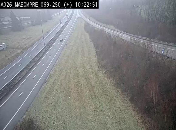 Webcam E25 (A26) à Mabompré. Vue orientée vers le Luxembourg