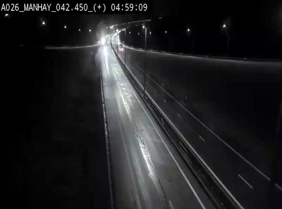 Webcam autoroute A26/E25 à hauteur de Manhay, à la jonction avec la N651 en direction de Luxembourg - BK 42.4