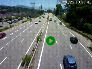 Caméra routière à hauteur des centres commerciaux et de la sortie 14 en direction d'Albertville