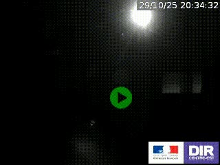 Webcam routière sur la RN7 à hauteur de Toulon-sur-Allier, entre Moulins et Vichy