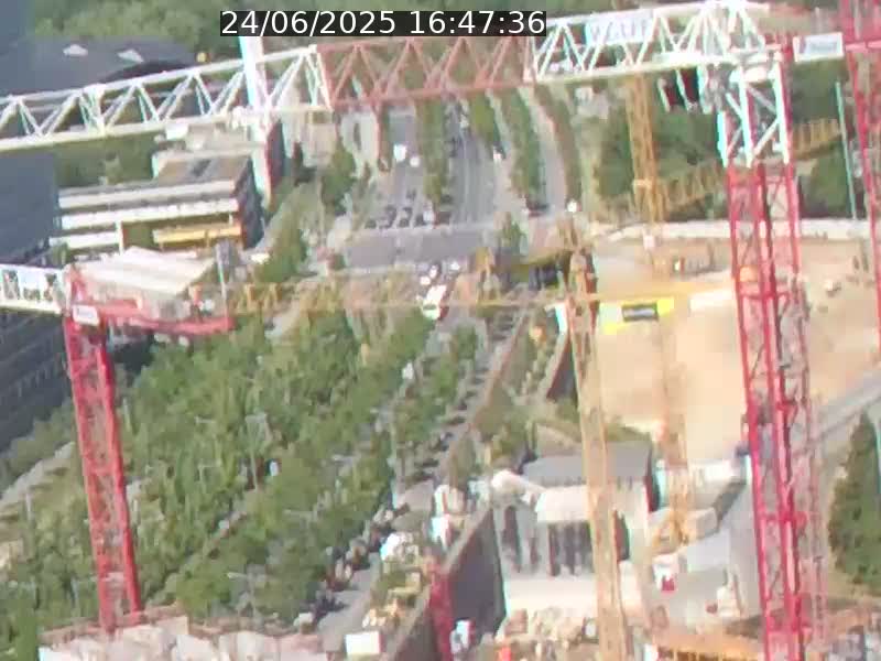 Webcam sur l'avenue John Fitzgerald Kennedy (N51) avec vue orientée vers le Findel