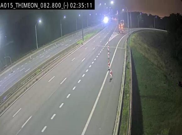 Caméra trafic Belgique - Thiméon - E42, jonction avec A54 (E420) direction La Louvière/Charleroi - BK 82.82