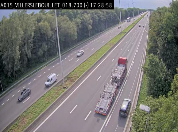 Webcam autoroute Belgique - Villers-le-Bouillet - E42 direction Liège - BK 18.7