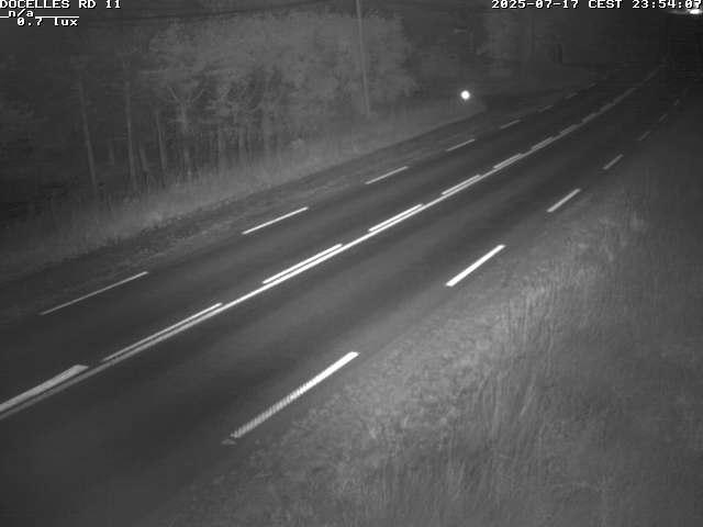 Webcam à 424 mètres d'altitude dans la Tranchée de Docelles dans les Vosges, à proximité d'Epinal sur la route de Gerardmer (D11)