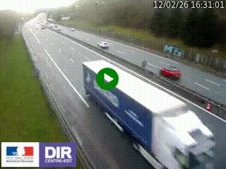 Webcam routière à Saint-Etienne-Terrenoire sur la RN88 avant la jonction entre l'A72 et le Boulevard Périphérique de Saint-Etienne
