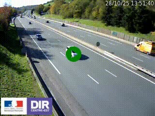 Webcam routière à Saint-Etienne-Terrenoire sur la RN88 avant la jonction entre l'A72 et le Boulevard Périphérique de Saint-Etienne