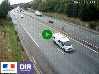 Webcam routière à Saint-Etienne-Terrenoire sur la RN88 avant la jonction entre l'A72 et le Boulevard Périphérique de Saint-Etienne