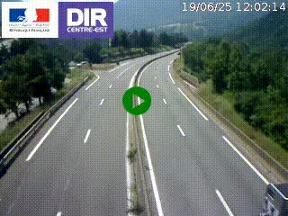 Caméra sur la Nationale 90 (N90) à La Léchère, en direction et à proximité d'Albertville