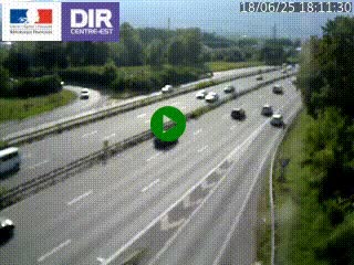 Caméra routière à hauteur de la sortie 15 Chambéry-centre au PK 4,103 en direction d'Albertville