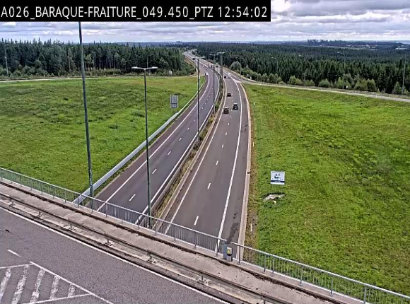 Webcam à la Baraque de Fraiture à la jonction entre l'E25 et la N89 à hauteur de Vielsalm