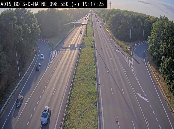 Webcam autoroute Belgique - Bois d'Haine - E42 - BK 98.6