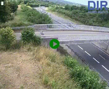 Webcam sur A84 à hauteur de Pont-Farcy, au niveau du pont autoroutier sur la Vire, au sud de Saint-Lô