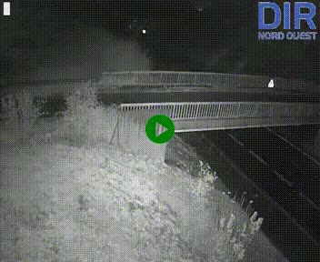 Webcam sur A84 à hauteur de Pont-Farcy, au niveau du pont autoroutier sur la Vire, au sud de Saint-Lô