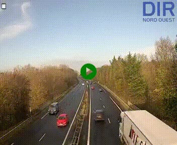 Webcam sur le périphérique de Caen (N814) à l'est de la ville, à Mondeville hauteur de la sortie 2, Presqu'île-Rives de l'Orne, au bout de l'autoroute A13