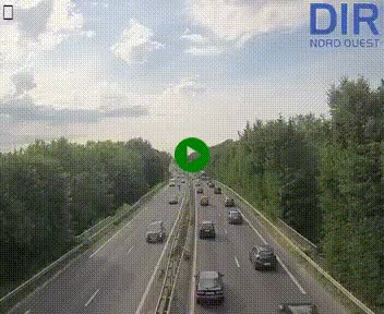 Webcam sur le périphérique de Caen (N814) à l'est de la ville, à Mondeville hauteur de la sortie 2, Presqu'île-Rives de l'Orne, au bout de l'autoroute A13
