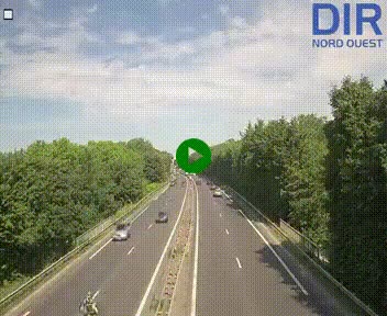 Webcam sur le périphérique de Caen (N814) à l'est de la ville, à Mondeville hauteur de la sortie 2, Presqu'île-Rives de l'Orne, au bout de l'autoroute A13