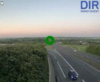 Webcam au début de l'A84 sur le périphérique Ouest de Caen (N814) à hauteur de la sortie 9, Porte de Bretagne