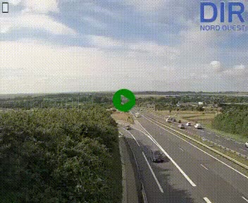 Webcam au début de l'A84 sur le périphérique Ouest de Caen (N814) à hauteur de la sortie 9, Porte de Bretagne