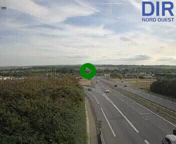 Webcam au début de l'A84 sur le périphérique Ouest de Caen (N814) à hauteur de la sortie 9, Porte de Bretagne