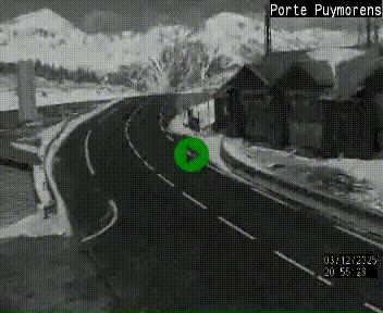 Webcam Col du Puymorens sur N320, en direction de Pas de la Casa (Andorre)